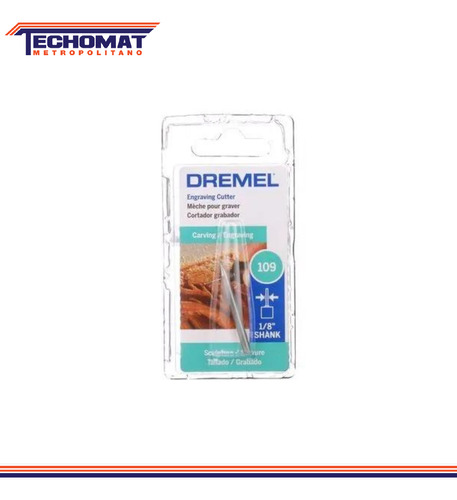 Fresa Materiales Blandos 1/16 109 Dremel 