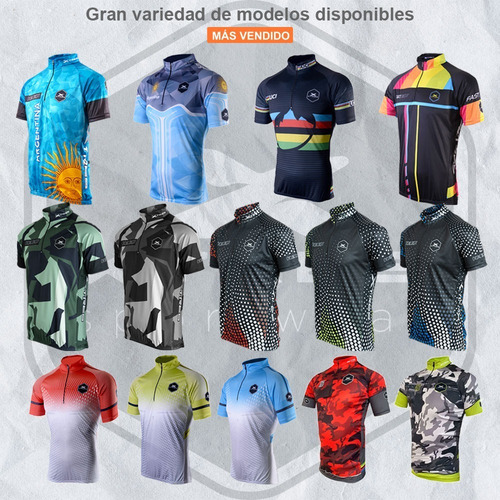 Remera Ciclismo Ciclista Manga Corta Hombre Yersey Bolsillos