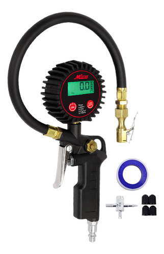 Inflador De Pneus Digital Milton 507kit Com Medidor Preciso