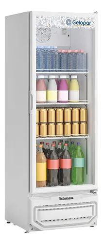 Refrigerador Vertical De Bebidas Gelopar Gptu-40 El Br 410l Cor B...