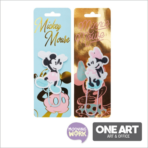 Paper Clips Jumbo Mickey Pastel Mooving Maw X 1 Color Negro
