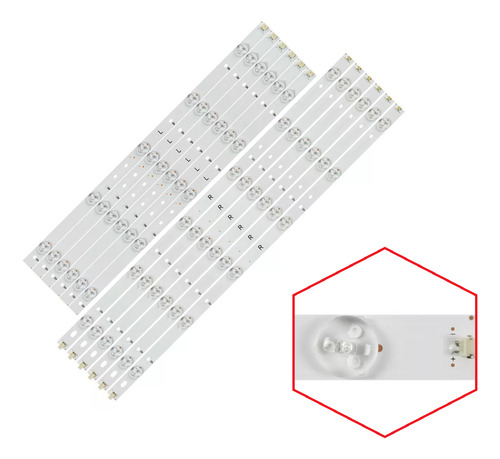 Leds Compatatible Sharp Lc-50lb481u Lc-50lb371c Lc-50le652 -