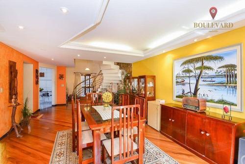 Casa Com 3 Dormitórios À Venda, 332 M² Por R$ 1.200.000 - Capão Raso - Curitiba/pr - Ca0168