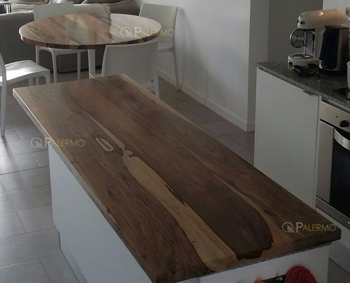 Imagen 3 de 10 de Mesada Desayunador Tapa De Mesa Madera Guayubira 40x140cm