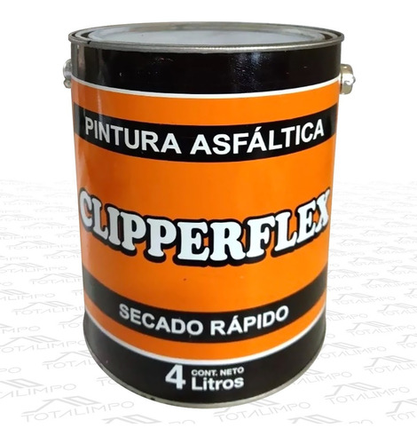 Pintura Asfaltica Clipperflex 4 Lts Base Solvente