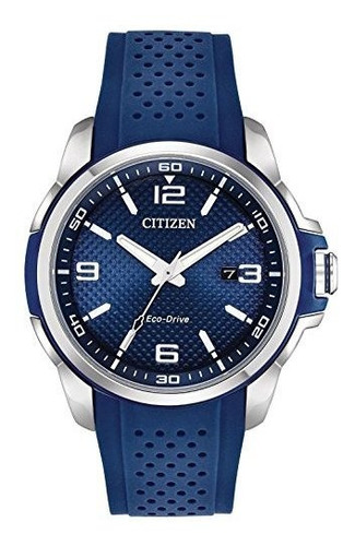 Citizen Aw1158-05l Ar Reloj De Hombre Azul 45 Mm De Acero In