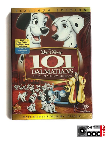 Dvd Película 101 Dálmatas ( 2 Disc Platinum Edition) / Nueva