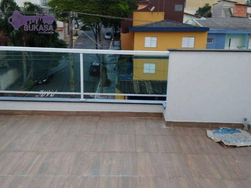 Cobertura Com 3 Dormitórios À Venda, 70 M² Por R$ 580.000,00 - Vila Eldízia - Santo André/sp - Co0040