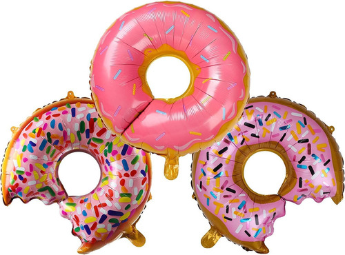 Donut Mylar Globos Para Niñas, Cumpleaños, Baby Shower Donut