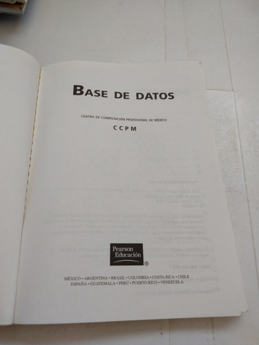 Base De Datos Centro De Computación Profesional De México (Usado)
