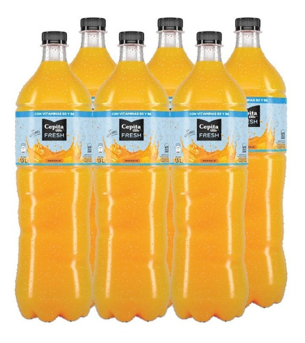 Jugo De Naranja Cepita Fresh 1,5 Litros X6