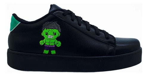 Tenis Bordados Para Niño Y Niña Marvel Hulk