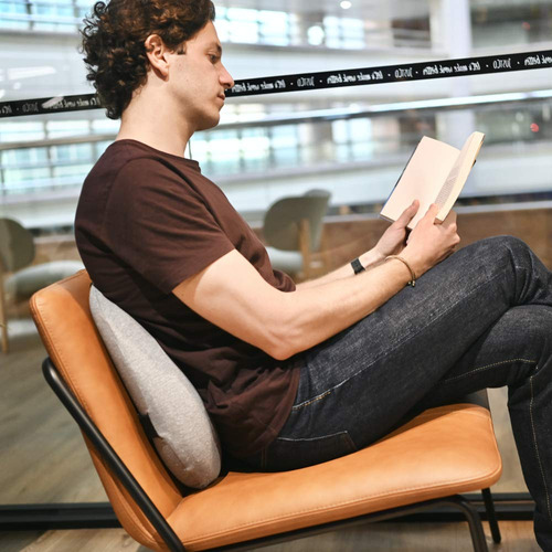 Cojín Lumbar Lab Extra Denso Ergonómico Gris