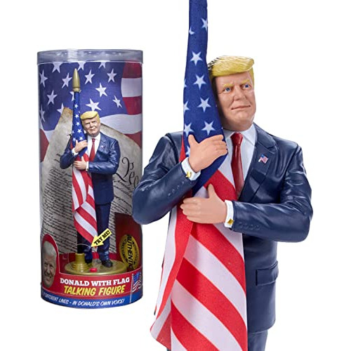 Figura Parlante De Donald Trump Bandera - 17 Líneas Pr...