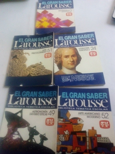 El Gran Saber Larousse Tele Guía Lote De 5 Ejemplares
