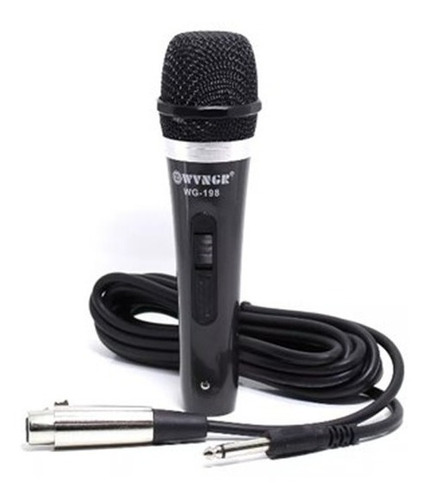 Microfono Dinamico Para Karaoke Con Cable 3 Mts 1 Pza