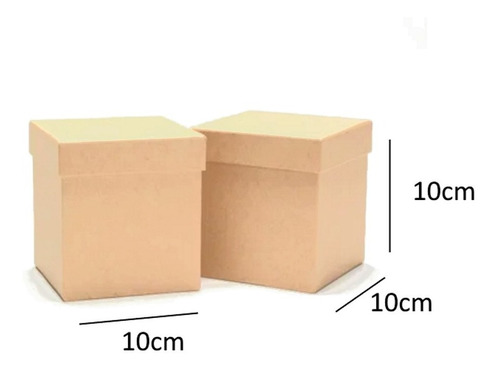 Caja Modelo Cubo Autoarmable 10x10x10 Pack 20 U. *delivery