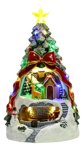 Rbol De Navidad, Casa Brillante, Casa De Pajarita 26x14x14cm