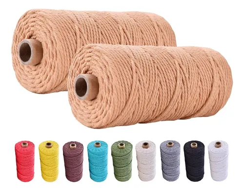 Cable Hilo Macrame Hilo De Algodón Color Natural 3mm 4mm 5mm 6mm - Buy