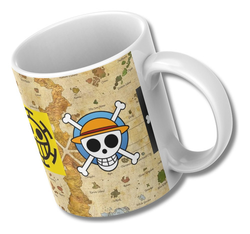 Caneca Xicara Chá Café Personalizada Bandeira One Piece 