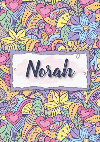 Libro: Norah: Cuaderno A5 | Nombre Personalizado Norah | Reg