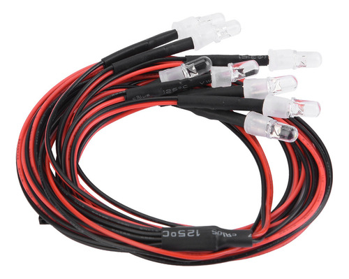 8 Faros Y Luces Traseras De 5 Mm, Luces Led, Modelo Rc