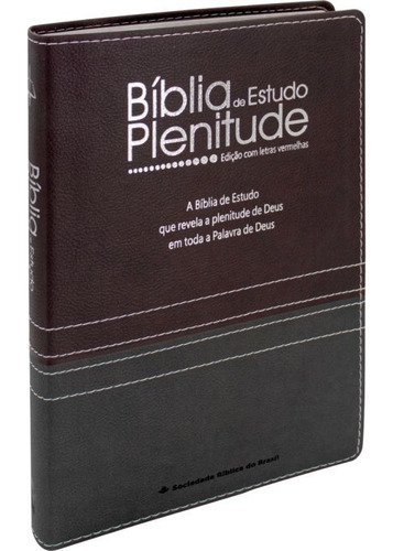 Bíblia De Estudo Plenitude  Em Letra Vermelha -nova Edição