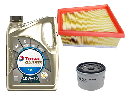 Kit Filtros Wega + Total 7000 10w40 Renault Duster 2.0 / 1.6