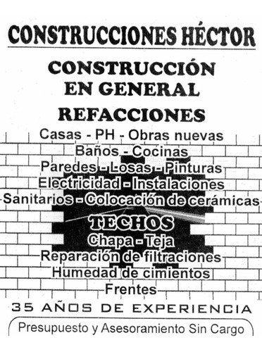 Construcciones Y Albañilería En General
