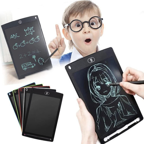 Tablet Infantil Lcd Lousa Mágica Desenhos Estudos 10