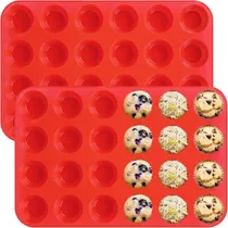 Comprar Moldes De Silicona Antiadherentes Para Magdalenas Y Cupcakes