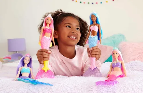 Barbie Sirena Dreamtopia Azul & Morado Mattel Hgr10
