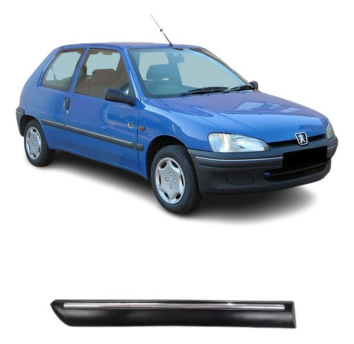 Peugeot 106 3p Bagueta Guardabarros Trasero Derecho N/plata