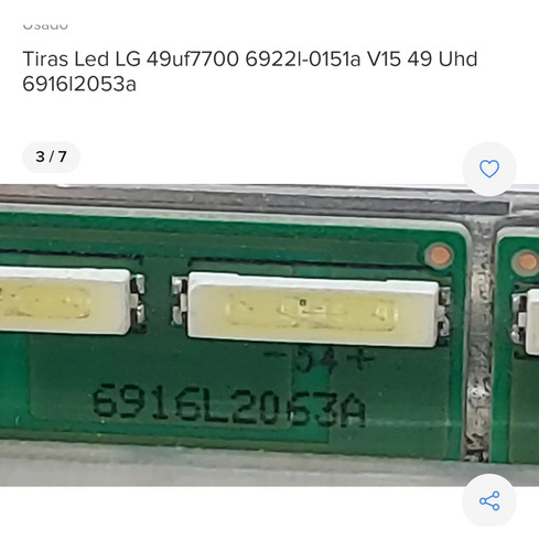 Reparación Tv Lg 49uf7700 Se Escucha O No Se Ve Lo Repario (Usado)