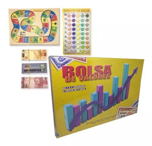 Jogo Educativo Bolsa De Valores Aprender Brinquedo Pmbi - R$ 29,98