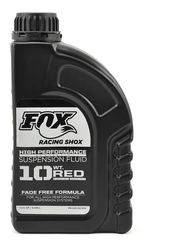 Aceite Fox Suspension 10wt Red Fluido Horquilla 946ml/32oz