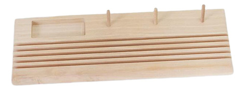 Estante Para Regla Madera Organizador 5 Ranura Horizontal X