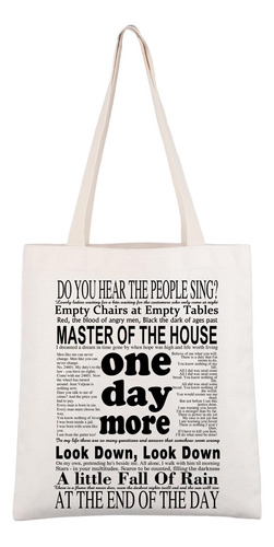 Cmnim Lesmiserables Broadway Tote Bag Lesmiserables Quote&