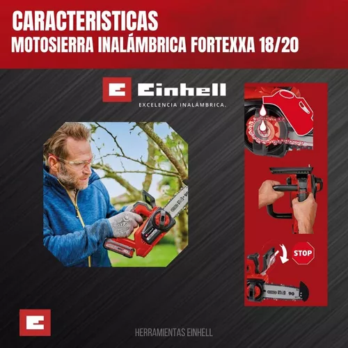 MOTOSIERRA de EINHELL a BATERÍA FORTEXXA 18/20 TH