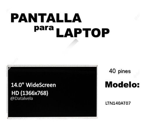 Pantalla De 14.0 40 Pines Siragon Asus Dell Hp 