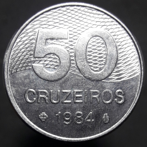 Moneda Brasil 50 Cruzeiros 1984 