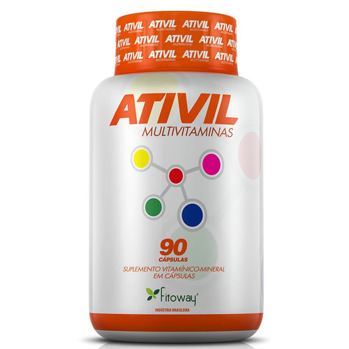 Ativil Multivitaminas Fitoway 90 Cápsulas  Qualidade De Vida