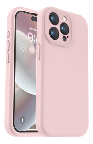 Funda De Silicona Suave Para iPhone 15 Pro - Rosa Arena