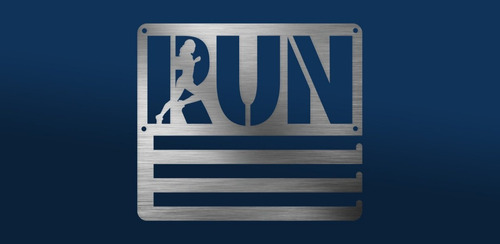 Imagen 1 de 6 de Medallero Run Woman Porta Medallas Personalizado Gratis
