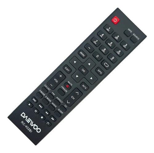Control Remoto Daewoo Pantalla Tv Rc-402bi Rc-402bi