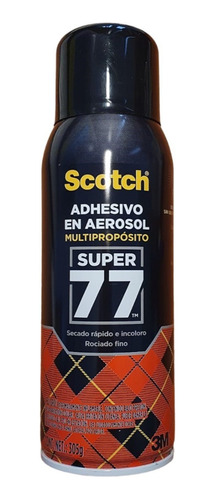 Adhesivo 3m Scotch Super 77 Spray 305 Gr 1 Bote Nueva Imagen