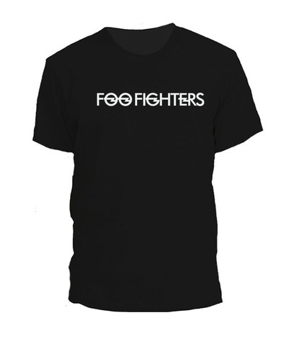 Remera Foo Fighters Logo Negro