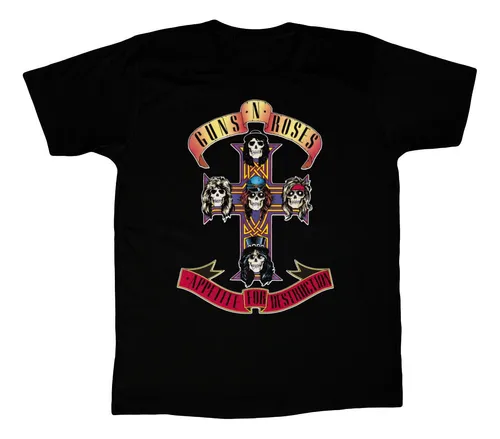 comprar Remera Guns And Roses Appetite For Destruction Cruz