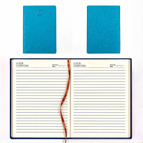 Cuaderno Con Forro De Piel Sintética Tamaño A5 120 Hojas