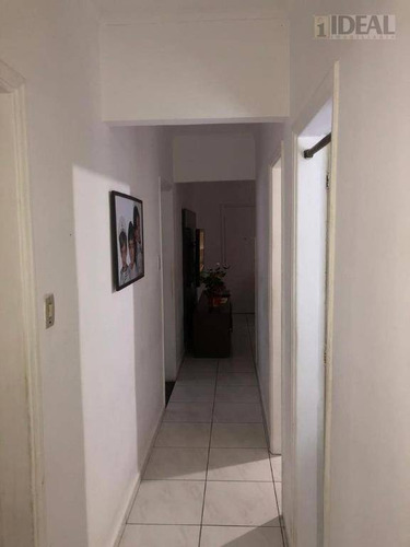 Apartamento À Venda, 95 M² Por R$ 460.000,00 - Pompéia - Santos/sp - Ap3133